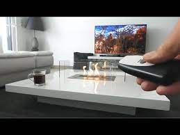 Coffee Table Fireplace Ethanol Remote