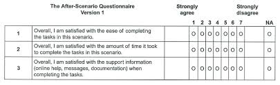 asq after scenario questionnaire