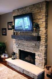 Gas Fireplace Mantels With Tv Above