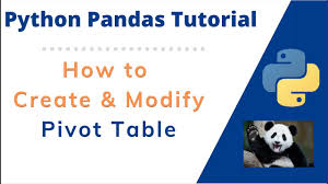 in python pandas pivot tables in python