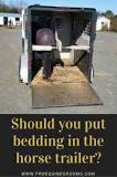 why-do-people-put-shavings-in-horse-trailers