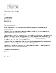 18 printable sle resignation letter