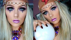 glam fortune teller halloween makeup