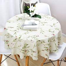 Large Garden Tablecloth Cotton Linen