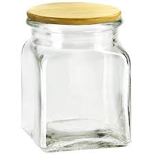 square glass jars