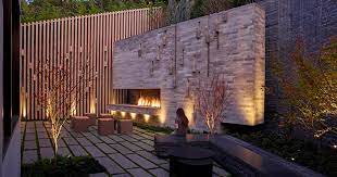 This Outdoor Fireplace Is Also A
