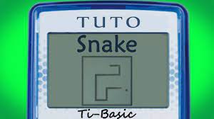 Tuto] Programmer le jeu Snake sur calculatrice Ti / Pas à pas [Ti-Basic] -  YouTube