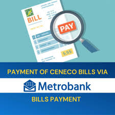 payment of ceneco bills via metrobank