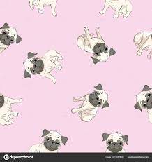 Vector seamless pattern with cute ...