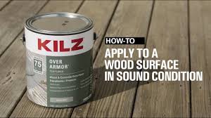 how to apply kilz over armor to a wood