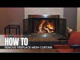 How To Remove Fireplace Mesh Curtain