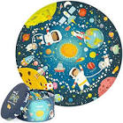 Space 54pc Round Puzzle Owl Toys