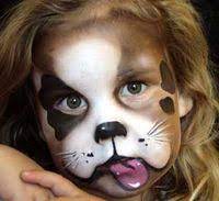 5 ways to face paint a puppy dog face