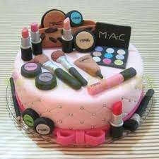 makeup themed designer cake delivery