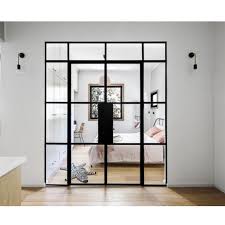 Wrought Iron Glass French Door With