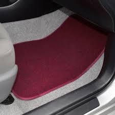 premium wine red car floor mats for