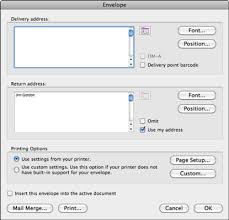 Merging To Envelopes In Word In Office 2011 For Mac Dummies