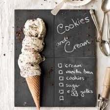 cookies and cream ice cream curly