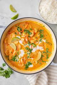 red curry shrimp with coconut milk