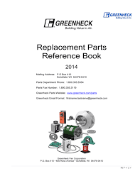 replacement parts reference book