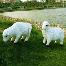 life size sheep garden ornaments