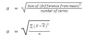 standard deviation formula with solved