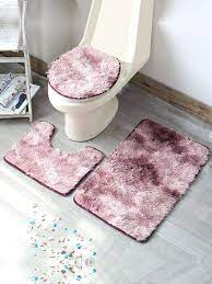 Bath Mat U Shaped Toilet Rug Toilet Lid