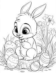 44 cute bunny coloring pages for kids