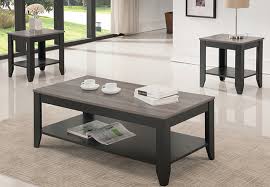Grey Wood Look Table Set For