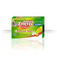 zyrtec dosage charts for infants and
