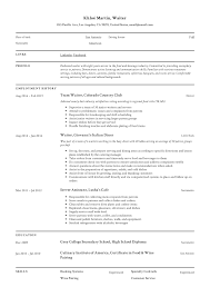 Find all types of job positions or industries in our collection. Waiter Resume Writing Guide 12 Samples Pdf 2019