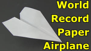 guinness world records paper plane