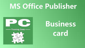 Ms Office Publisher Business Card