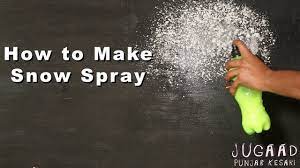 how to make snow spray at home you