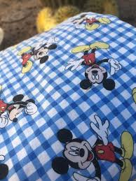 Vintage Mickey Mouse Baby Blanket Crib