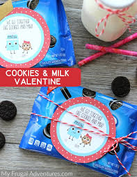 free printable cookies milk valentine