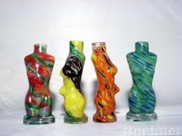 colour changing hand blown nake lady