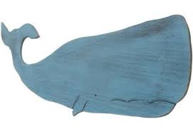 Wooden Whale Cutouts For Wall Decor