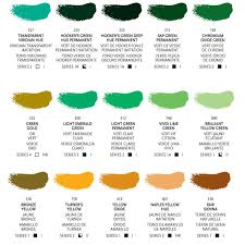 heavy body acrylic paint colour chart