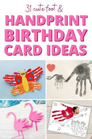 31 cute handprint birthday card ideas