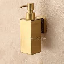 Bathroom Polished Brass Wall Mount Soap