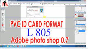 how to adobe photo 0 7 pvc id card