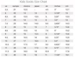 Children Sock Sizes Spa Break Cambridge