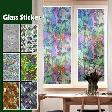 Static Cling Mosic Flower Stained Glass