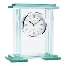 Glass Mantel Quartz Clock