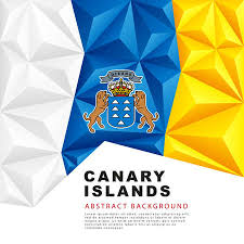polygonal flag of the canary islands