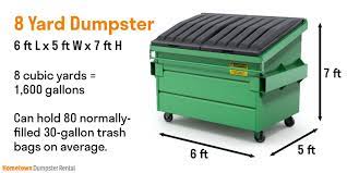 8 yard commercial dumpster guide for