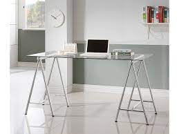 Glass Top Writing Desk For