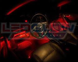 Amazon Com 4pc Red Led Interior Underdash Lighting Kit Automotive Red Led Interior Lighting Multi Color Led