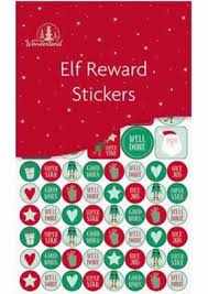 Christmas Elf Reward Stickers Chart Good Behaviour
